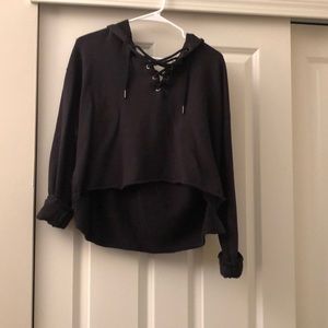cropped hoodie
